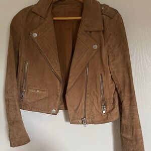 Blank NYC Brown Suede Leather Jacket